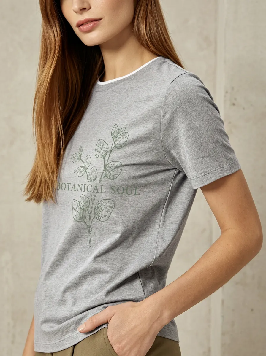 Botanical Soul Nature T-Shirt Casual