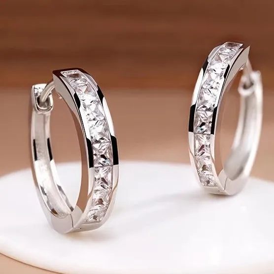 Stud Earrings Zirconia