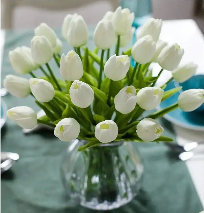 Classic Floral Artificial Round Decorative Botanical Accent