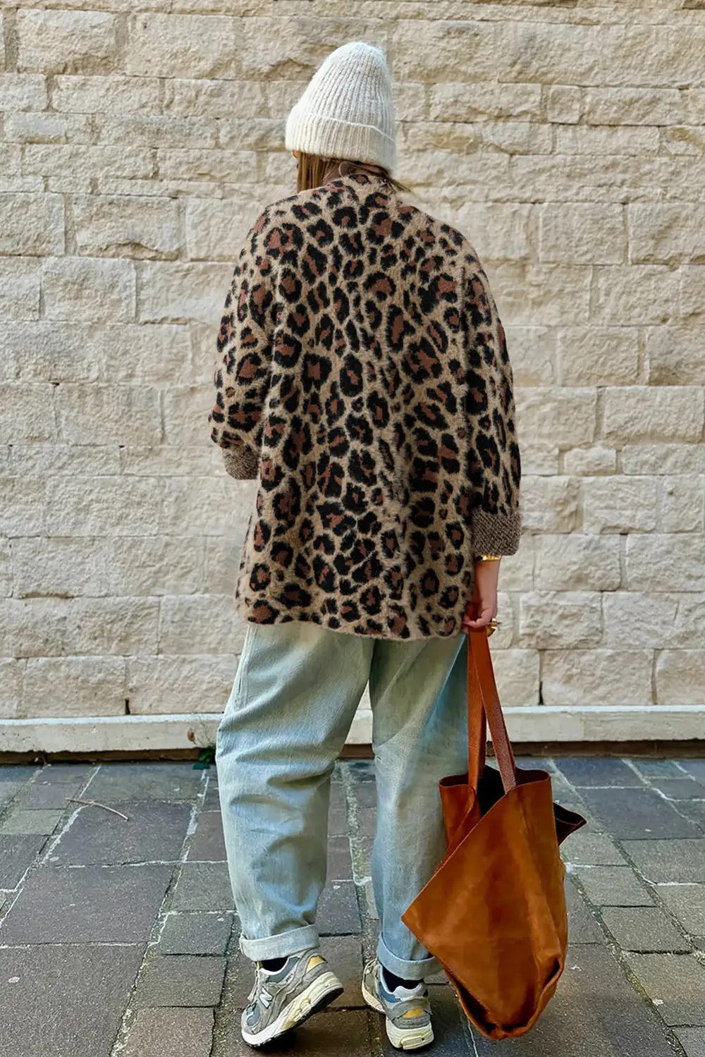 Leopard Open Casual Cardigan