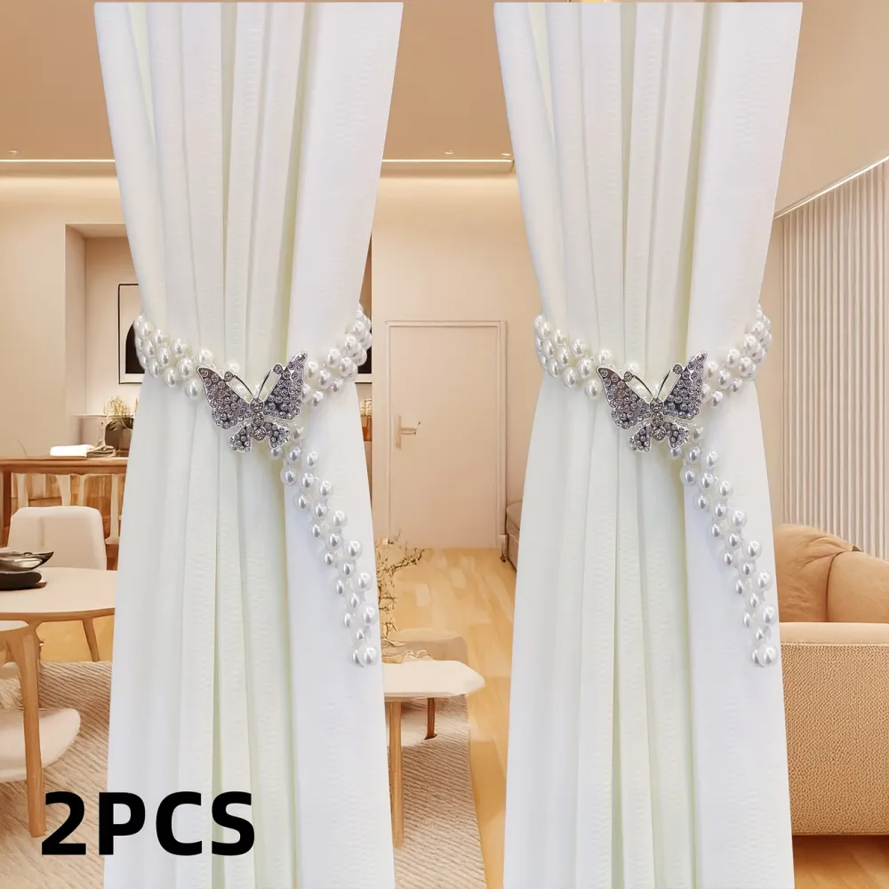 Butterfly Pearl Curtain Tiebacks