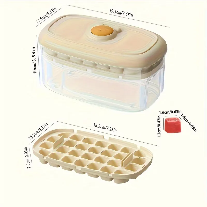 Stackable Ice Cube Tray Container