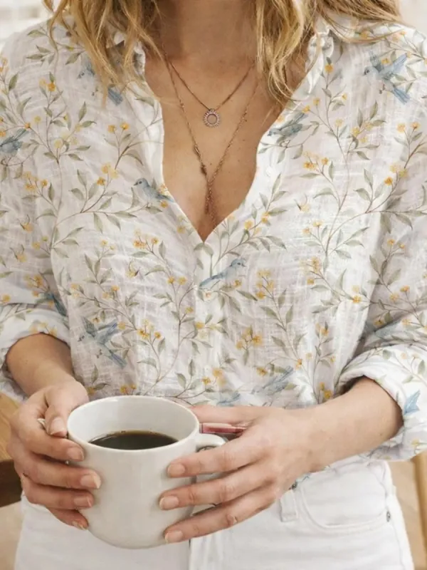 Casual Floral Print Shirt