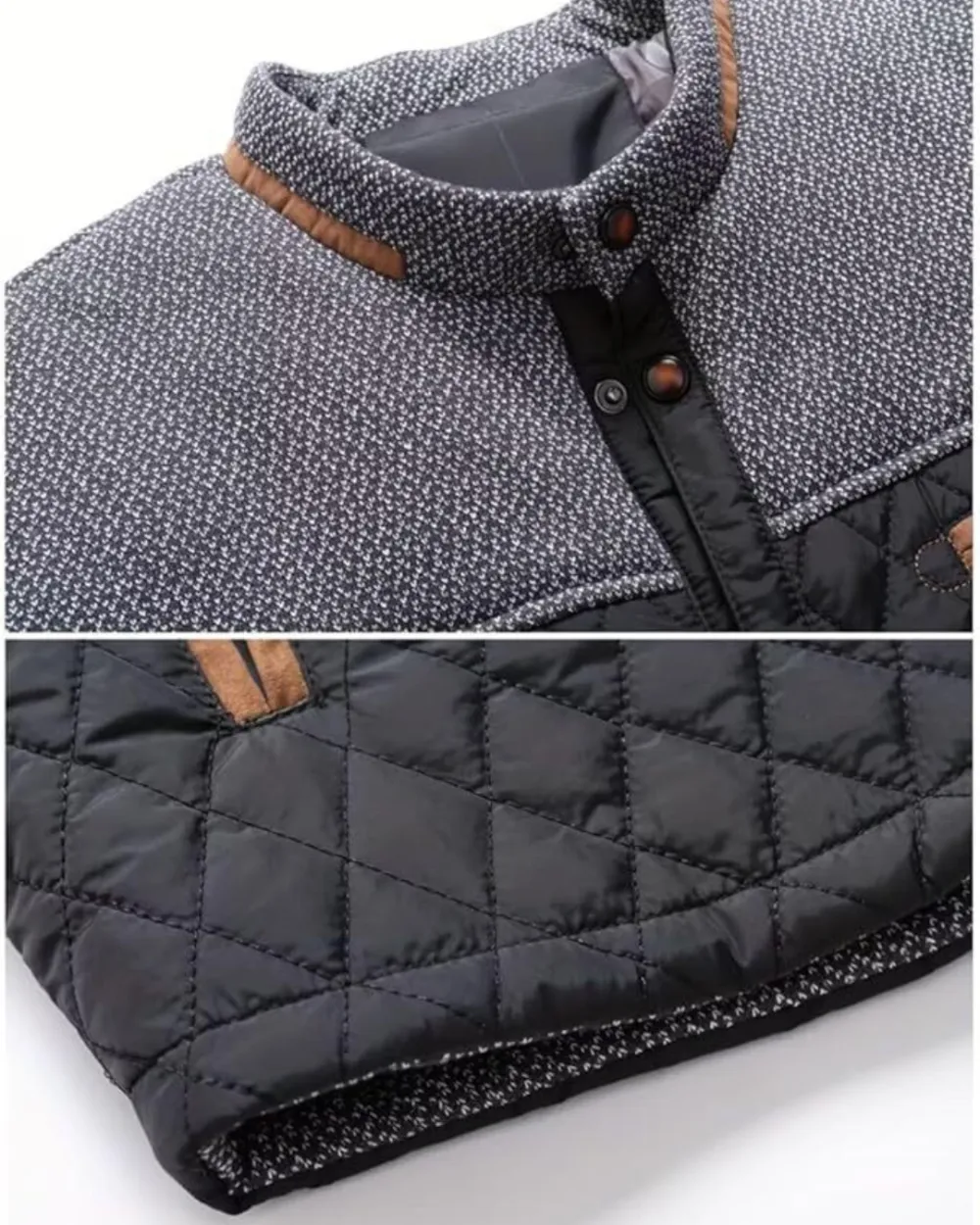 Diamond Quilted Button Jacket