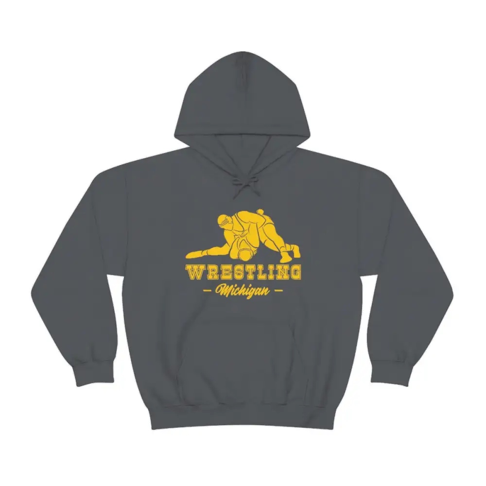 Everyday Classic Print Wrestling Graphic Pullover Hoodie