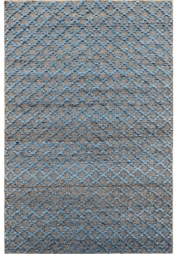 Flatweave Floral Persian Inspired Wool Jute Runner Rug