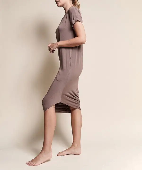 Bamboo Asymmetric Dolman Dress