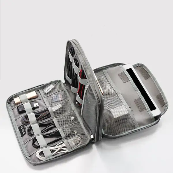 Rounded Travel Cable Organizer Bag