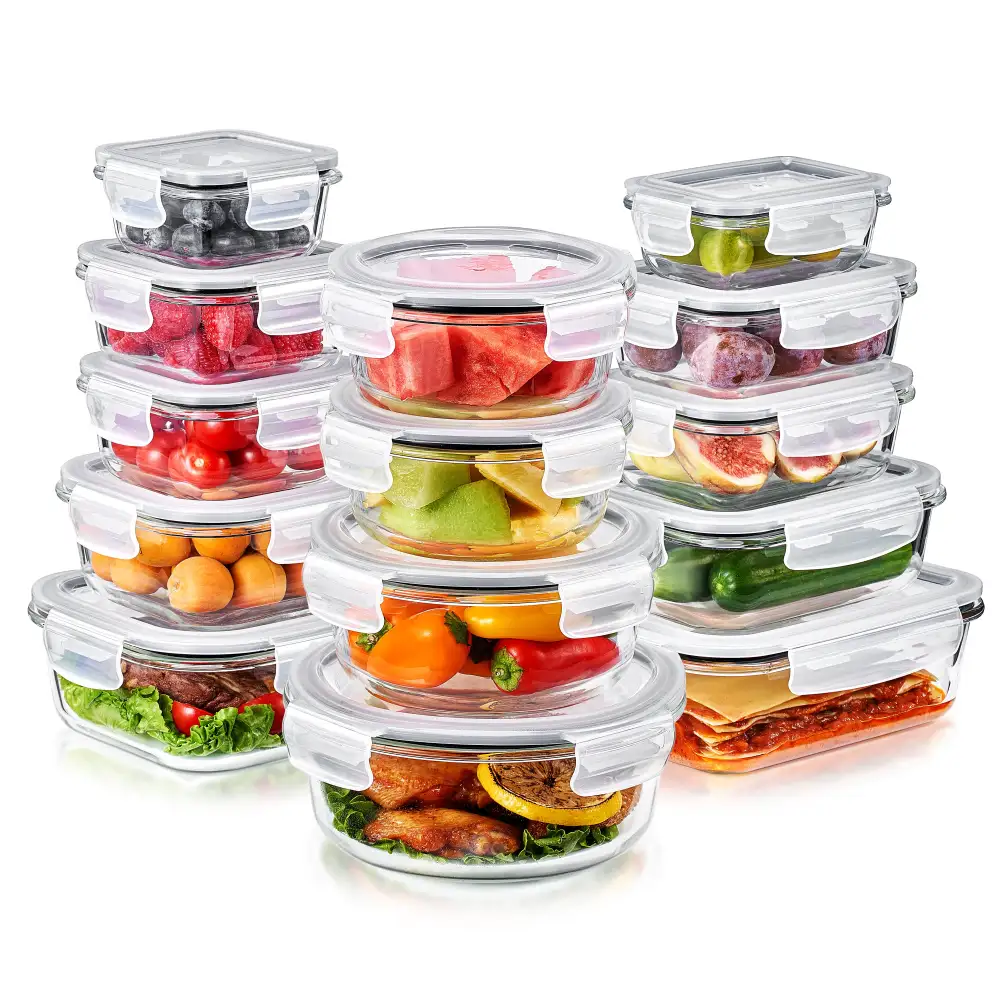 Glass Food Storage Airtight Containers With Lids Pcs Variant 1