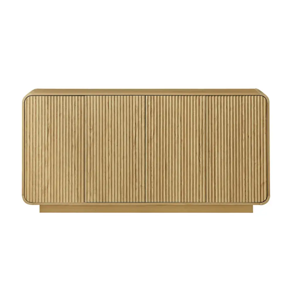 Fluted Detail Decorative Storage Sideboard