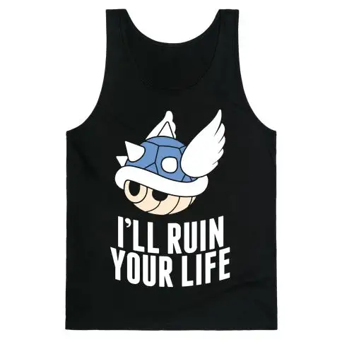 Blue Shell Graphic Tank Top