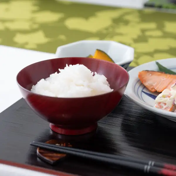 Cherry-Blossom Lacquered Rice Bowl