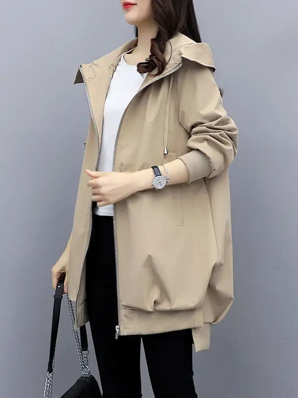 Hooded Zip Front Jacket Essential