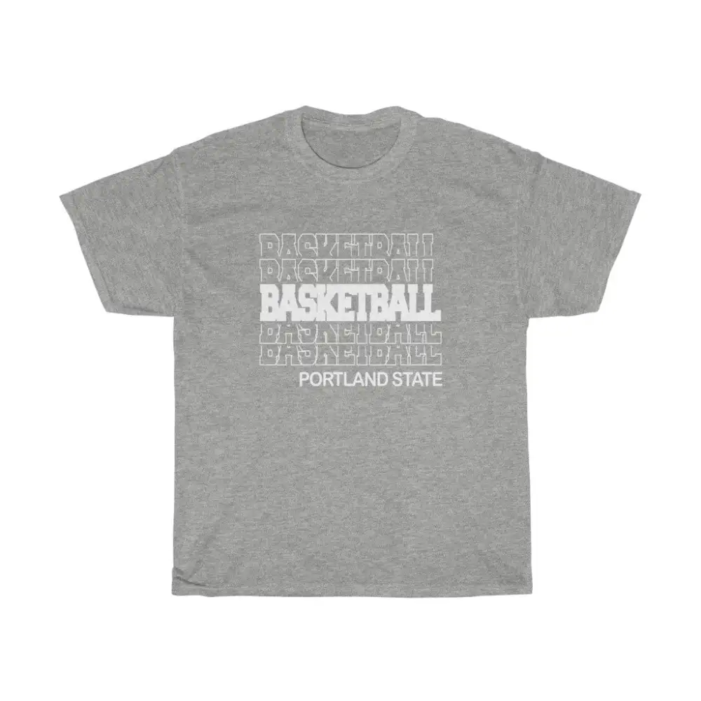 Basketball Portland State in Modern Stacked Lettering