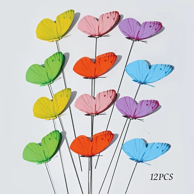 Colorful Butterfly Garden Stakes