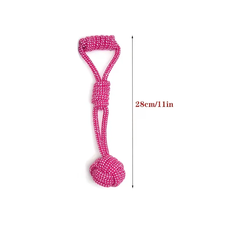 Interactive Dog Rope Ball