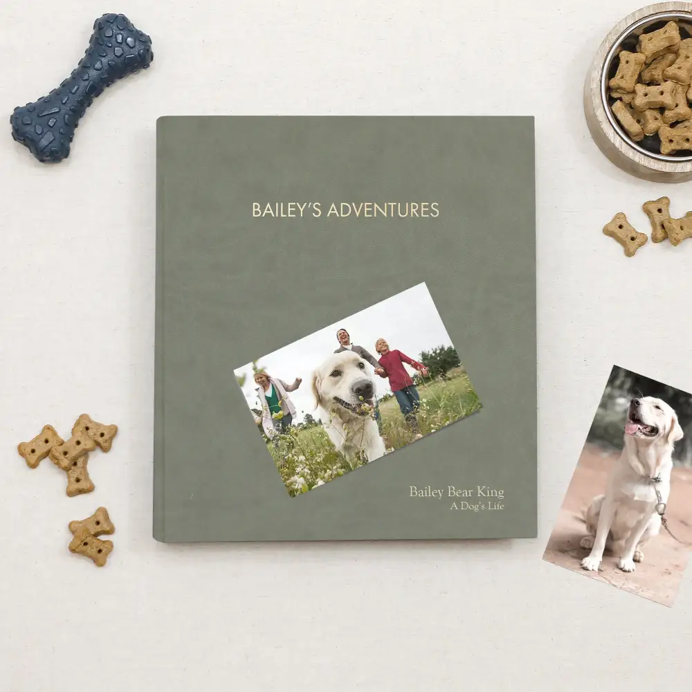 Keepsake Vegan Leather Pet Memory Album