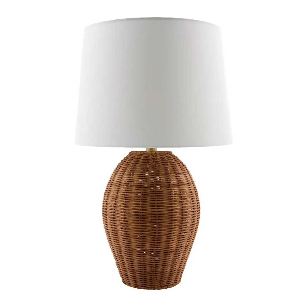 Refined Rattan Base Table Lamp
