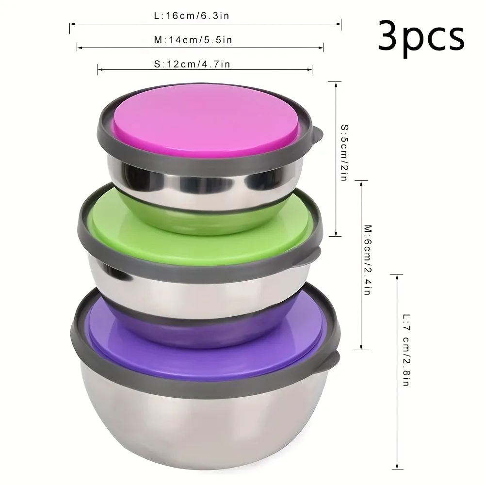 Household Stackable Storage Bowl Set