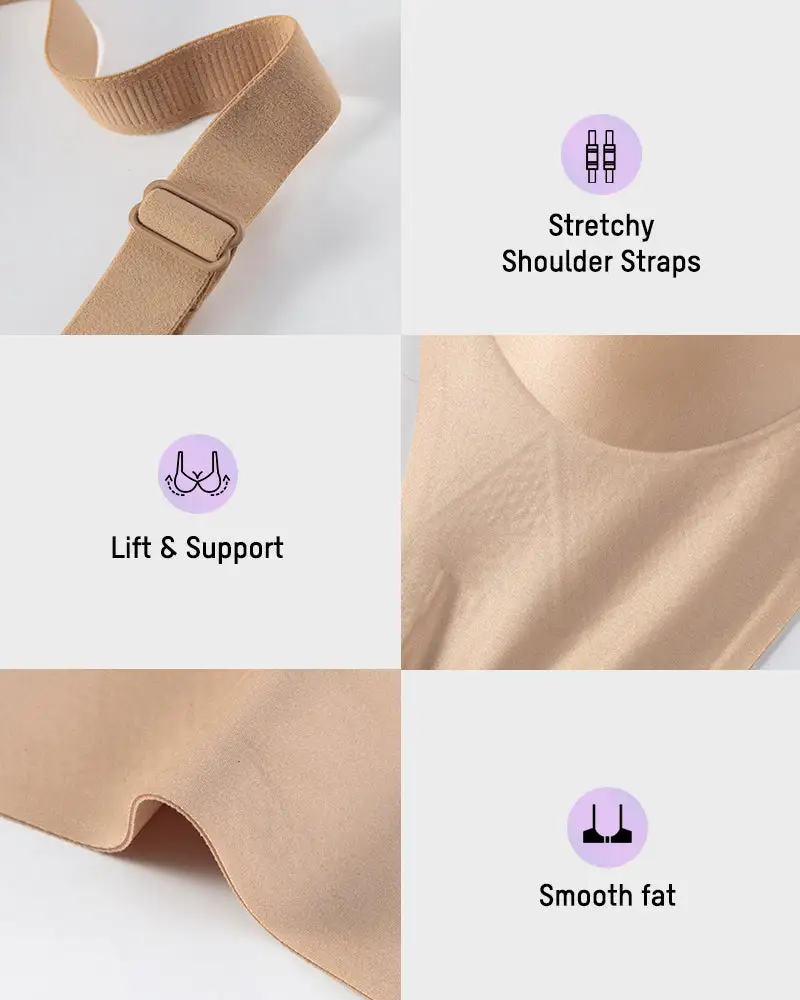 CloudLift™ bra Luxury Satin Seamless Wireless Support Bra