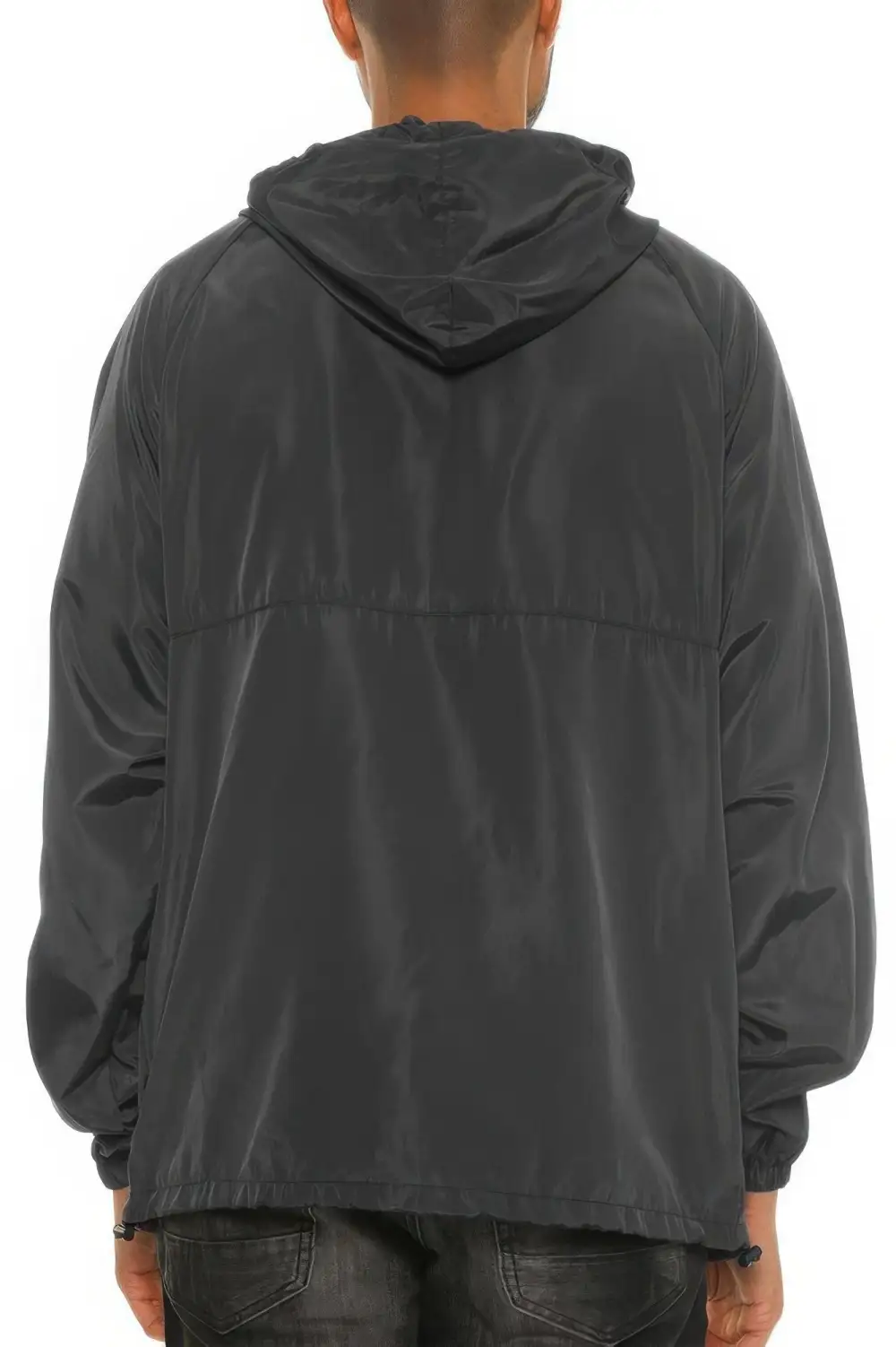 Color Block Pullover Anorak Jacket