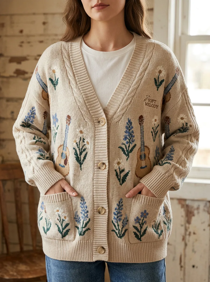 Americana Country Music Cardigan