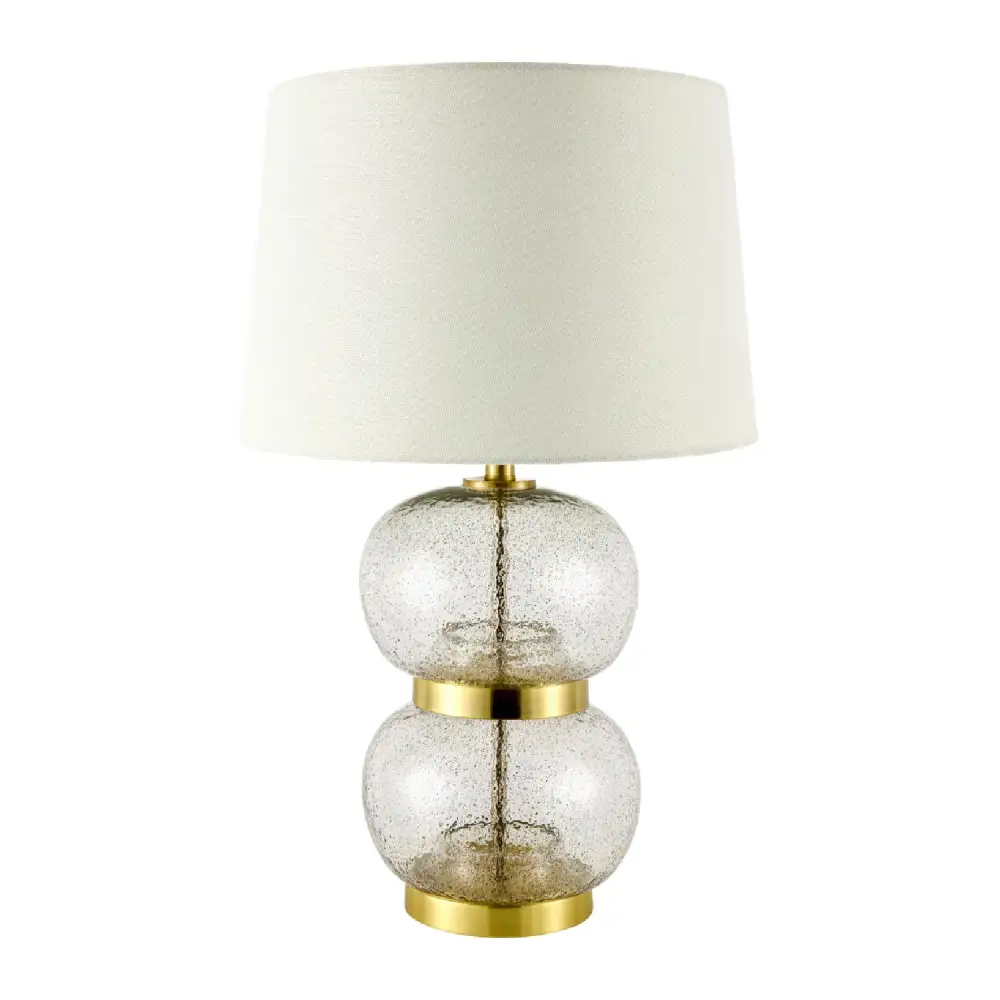 Textured Glass Table Lamp