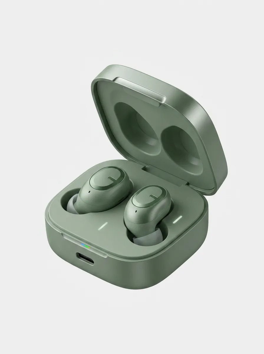 Sleek Wireless Earbuds with Charging Case