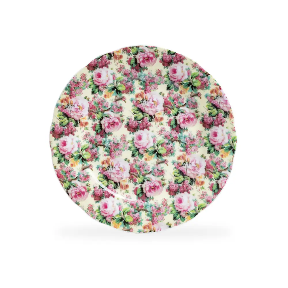 Rose Bone China Dessert Plate