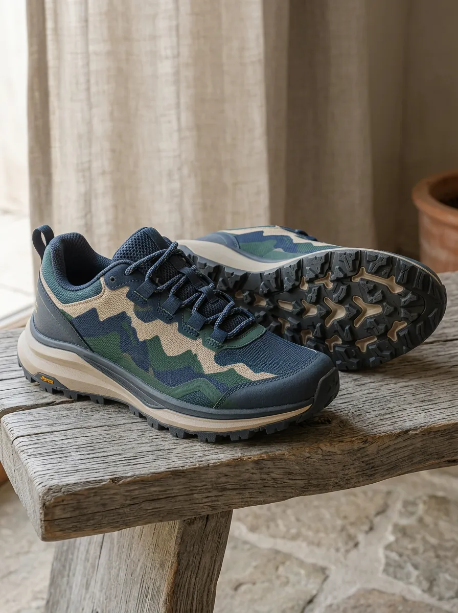 Women's Active Outdoor Hiking Camo Printed Sneakers