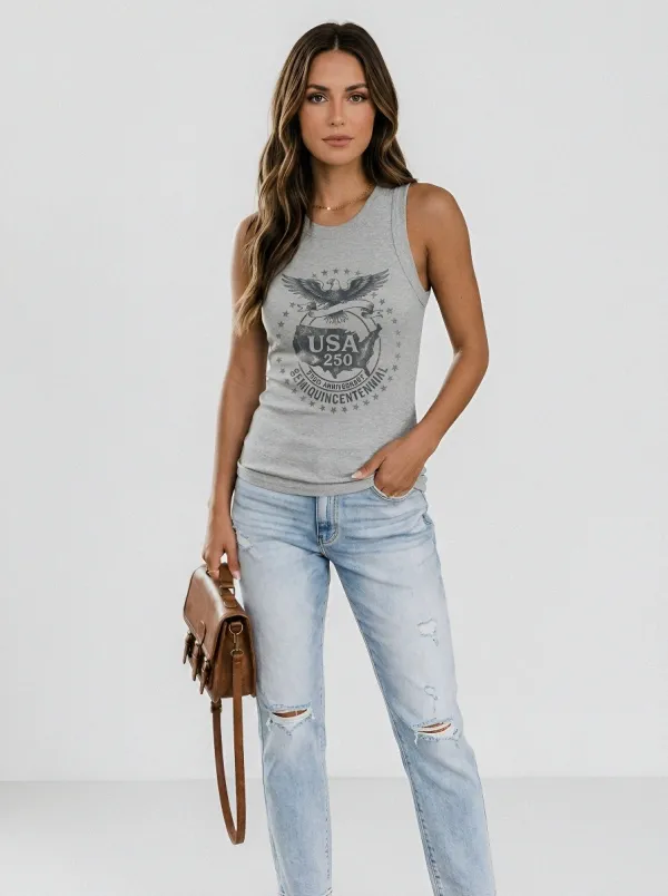 Patriotic Heritage Eagle Tank Top
