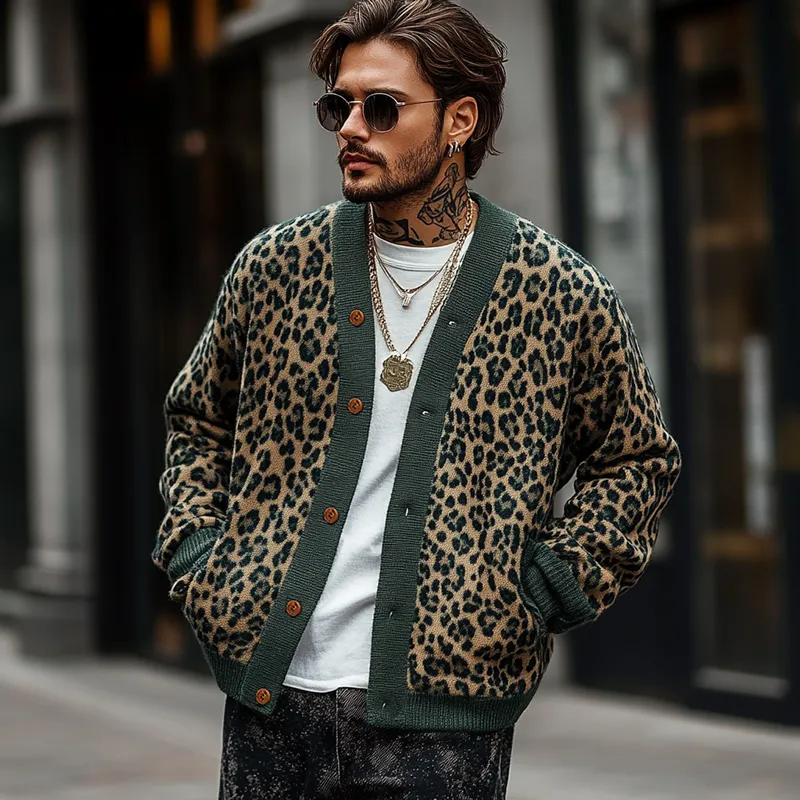 Leopard Print Cardigan