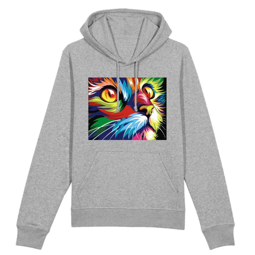 Colorwave Cat Graphic Pullover Hoodie