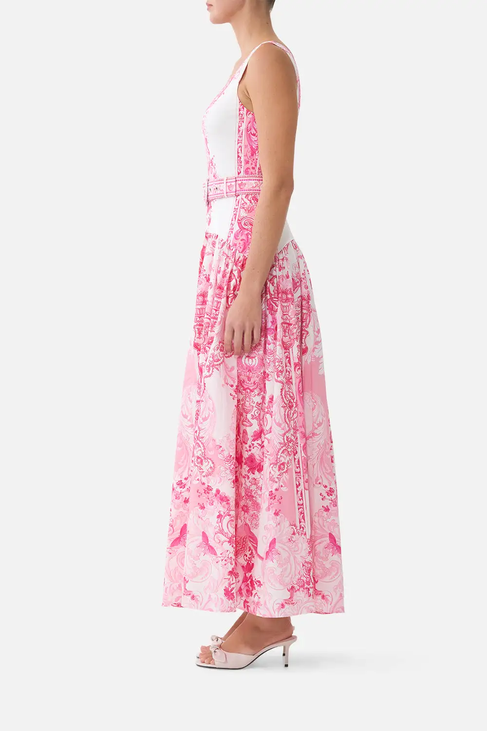 Jersey Tank Dress with Contrast Skirt