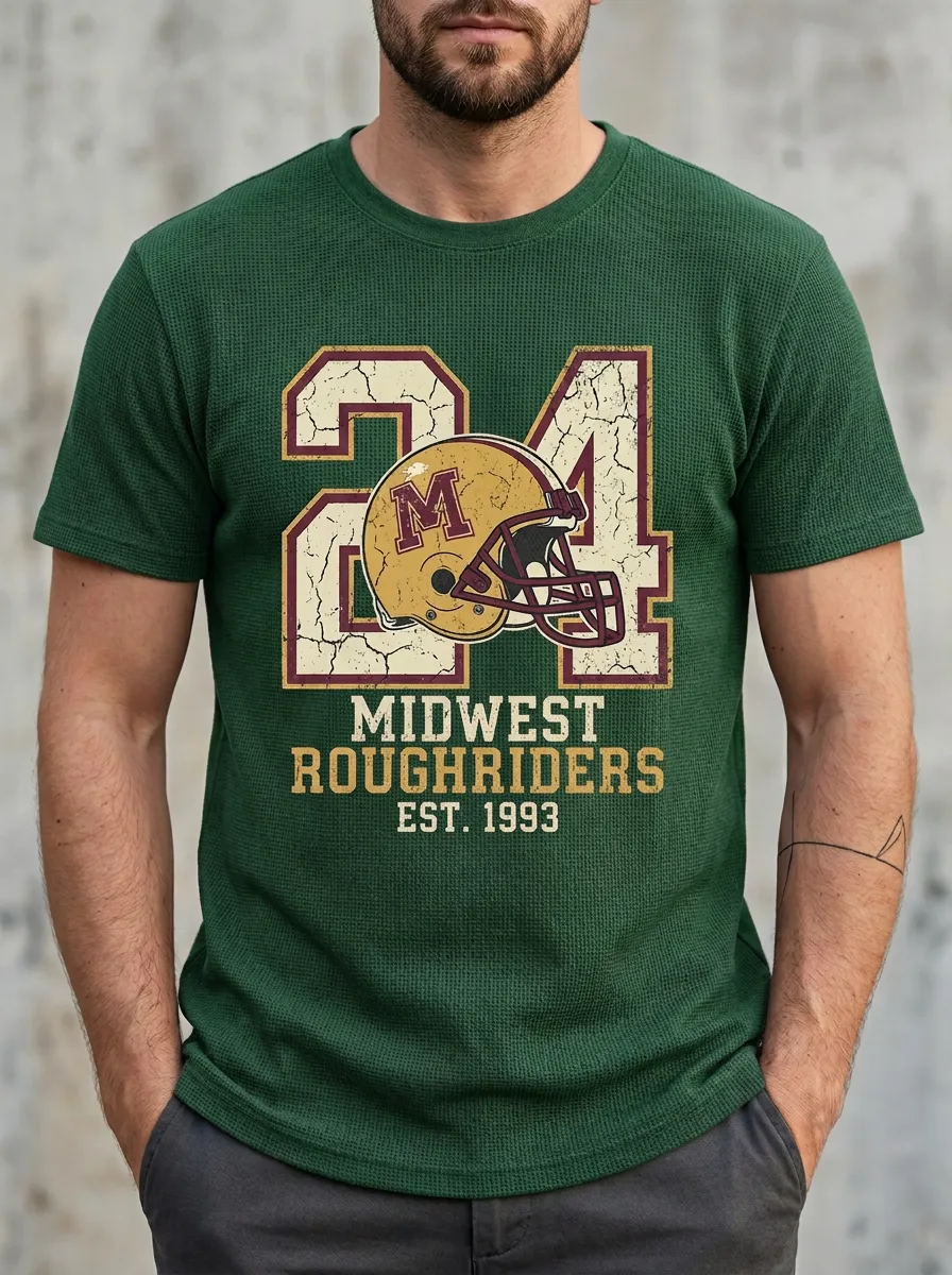 Men's Gridiron Midwest Roughriders Helmet T-Shirt
