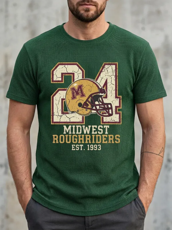 Men's Gridiron Midwest Roughriders Helmet T-Shirt