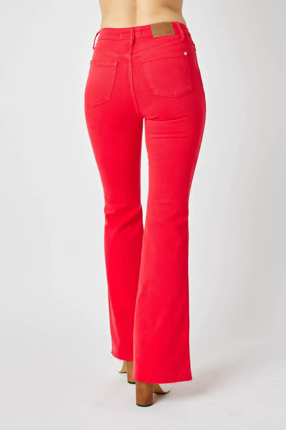 Draped Flare Jeans