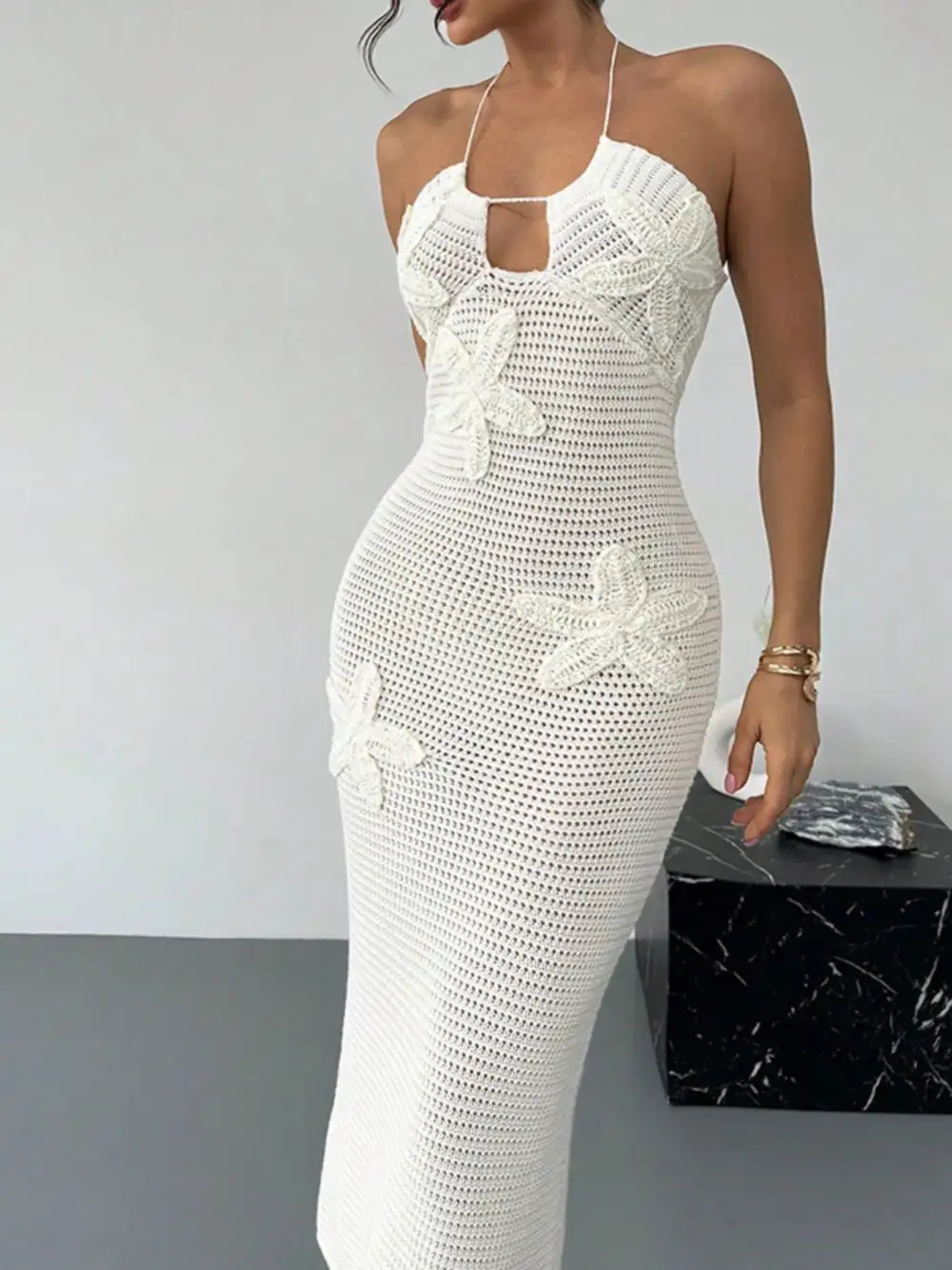 Relaxed Knit Midi Dress