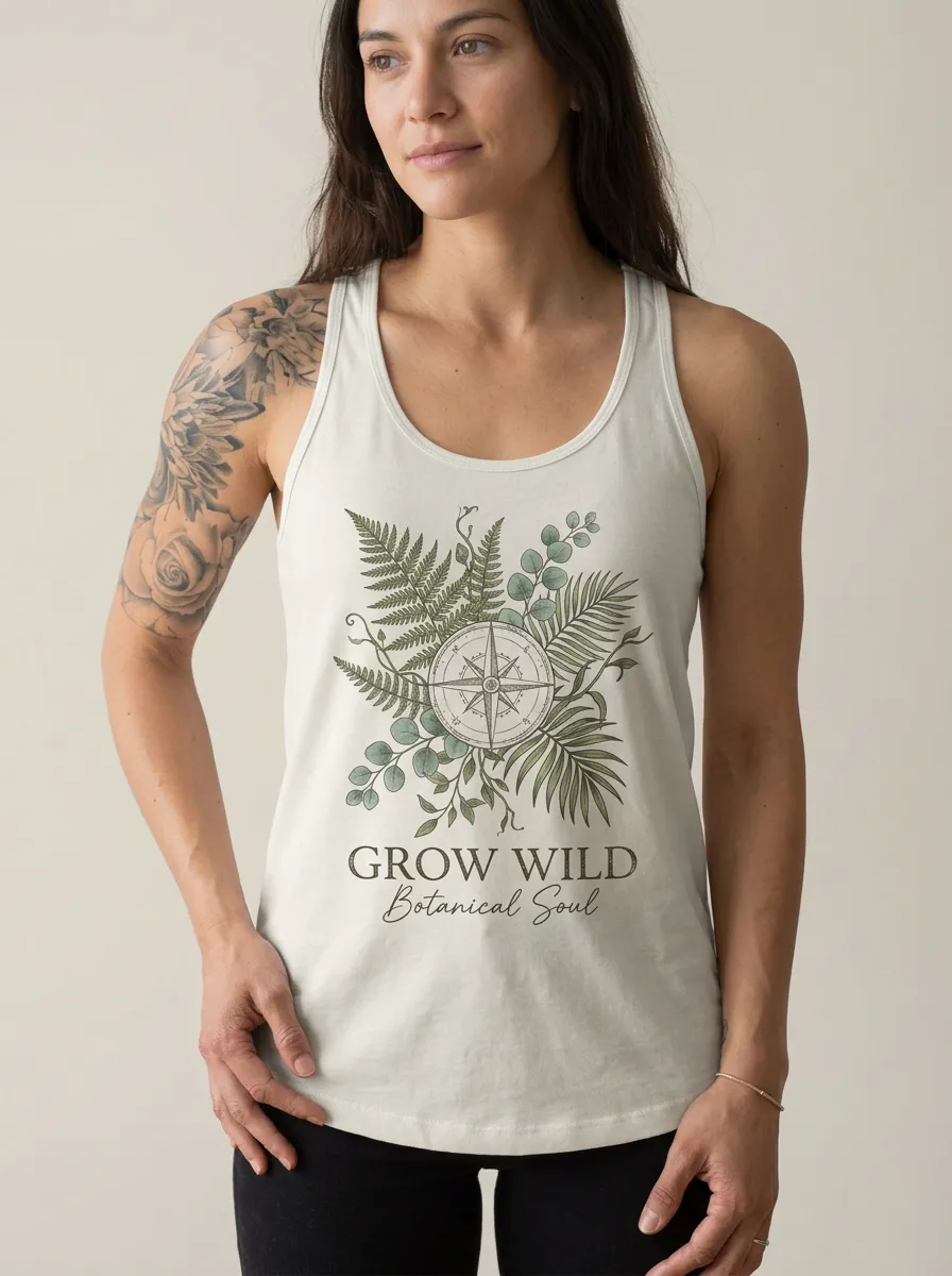 Nature Lover Compass Tank Top