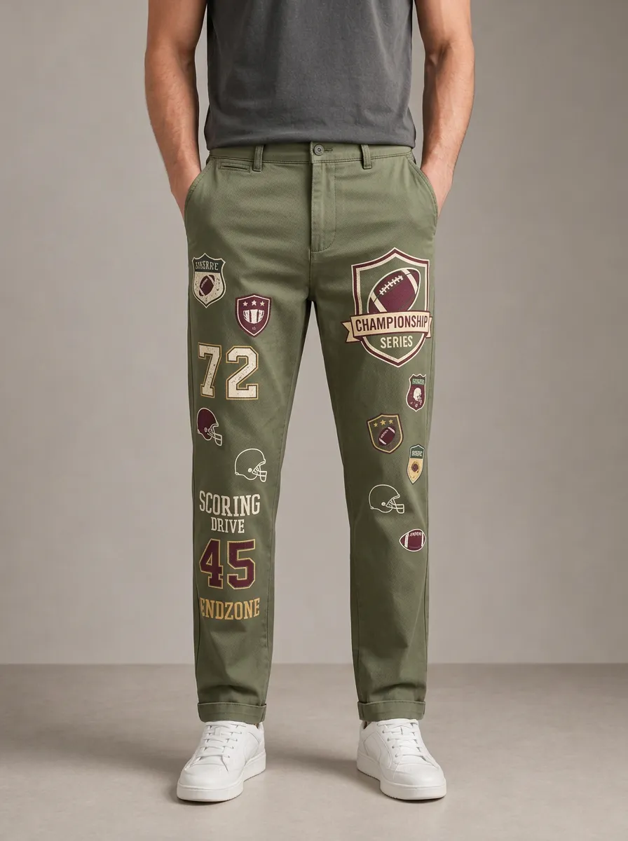 Men's End Zone Vintage Football Pants