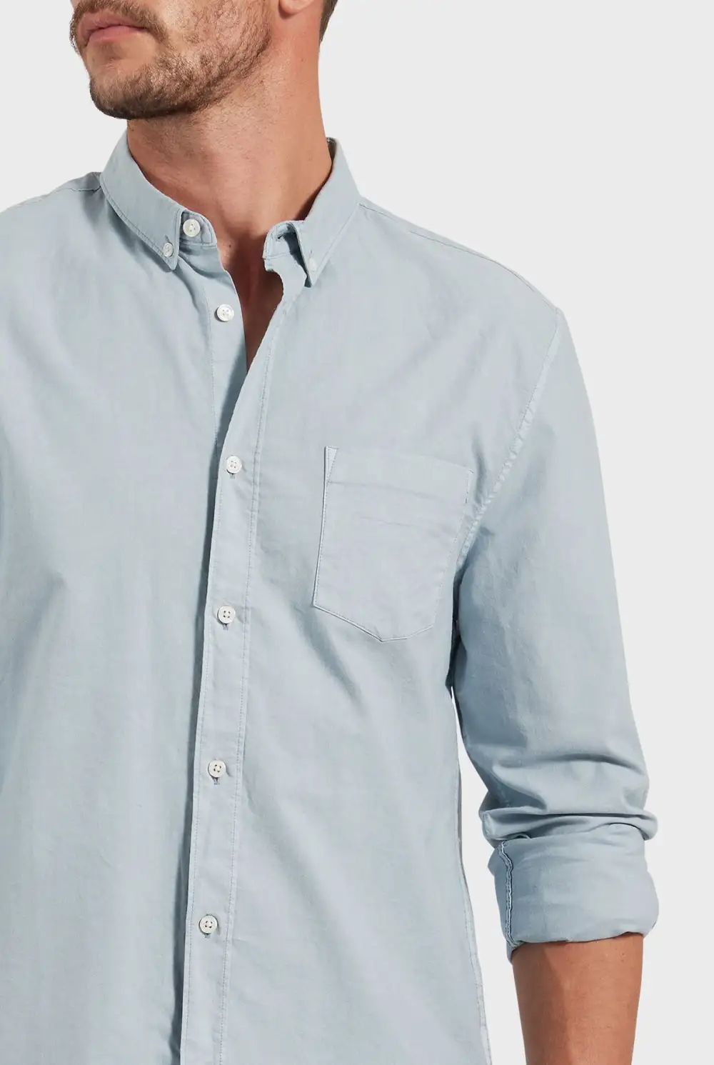 Vintage Oxford Shirt-Lavender stripe