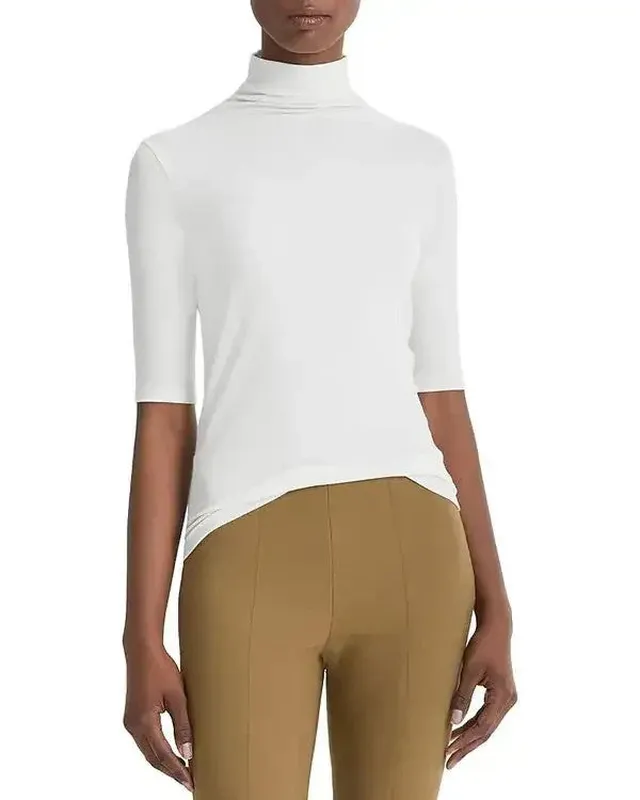 Leather Cotton Cashmere Sweater