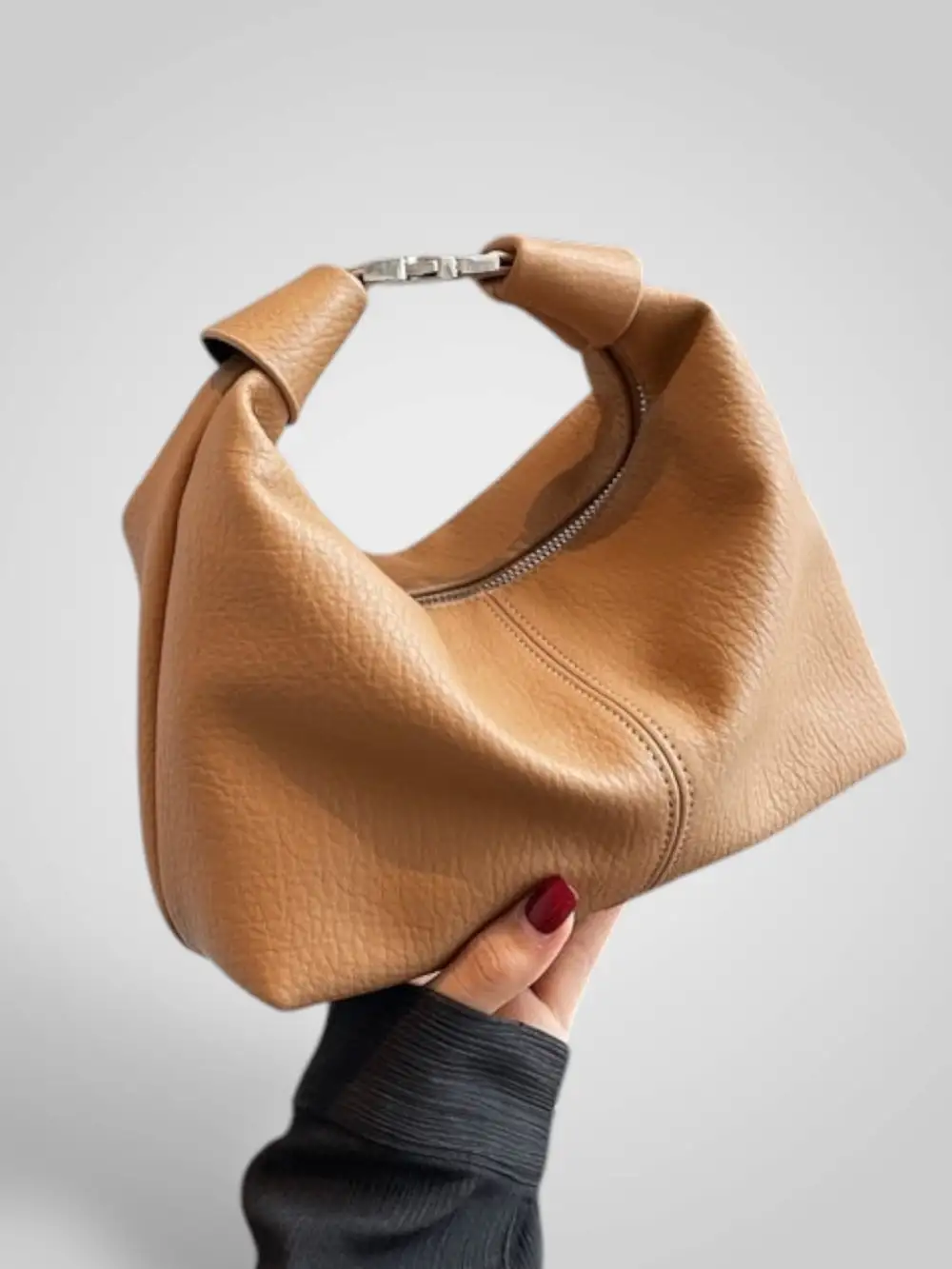 Crescent Suede Handbag
