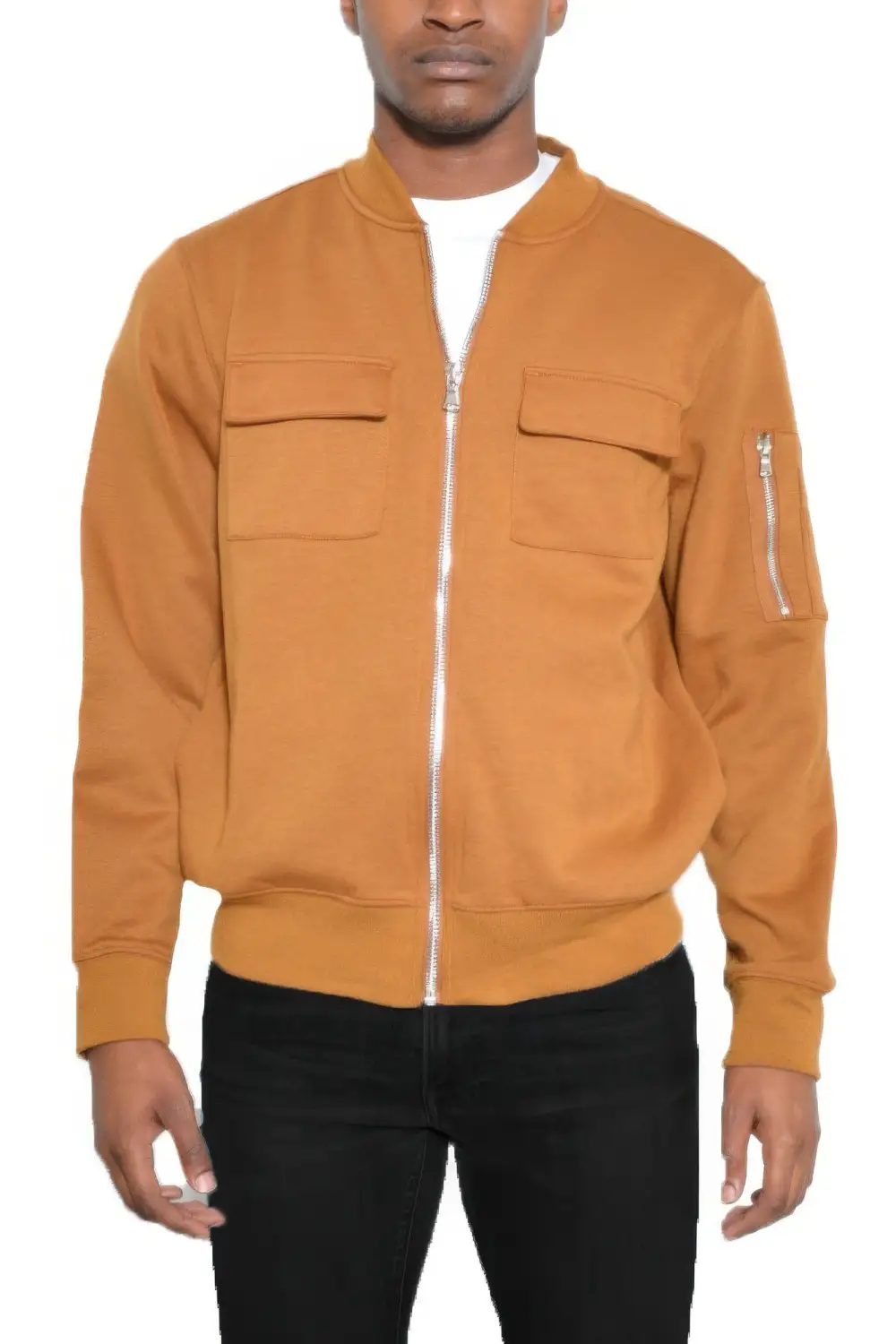 Cotton Zip Up Lightweight Jacket