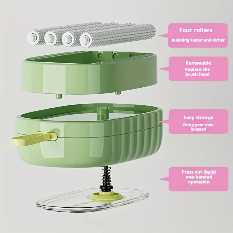 Household Portable 2-Piece Upgraded Foam Cleaning Brush