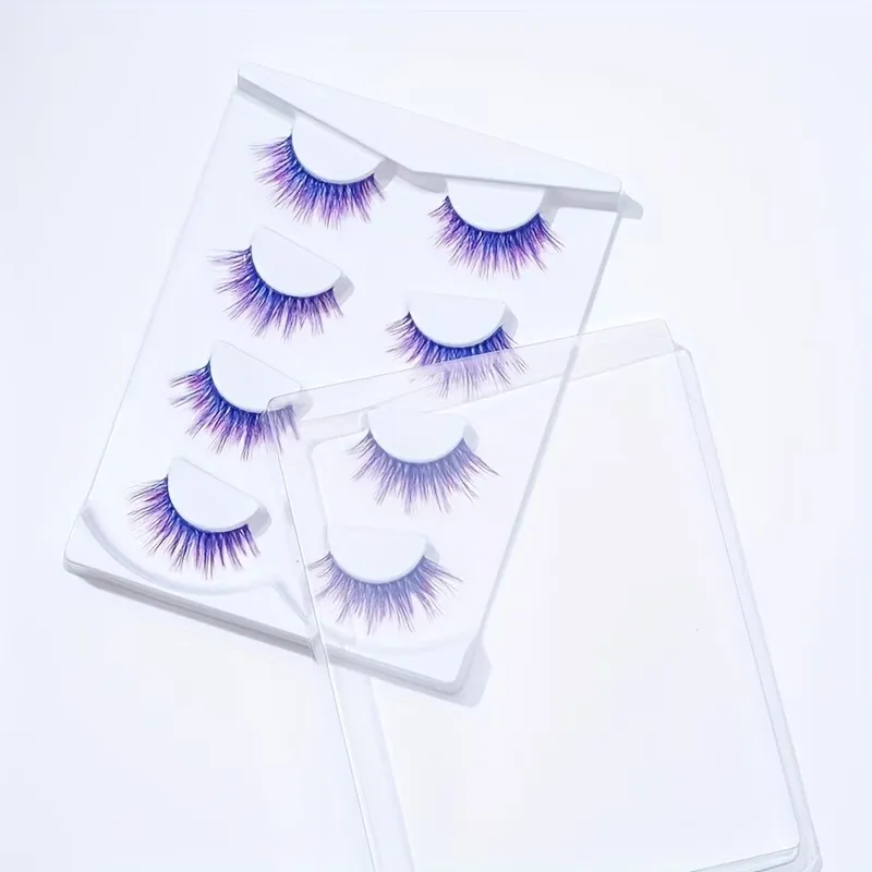 Bold Purple False Eyelashes