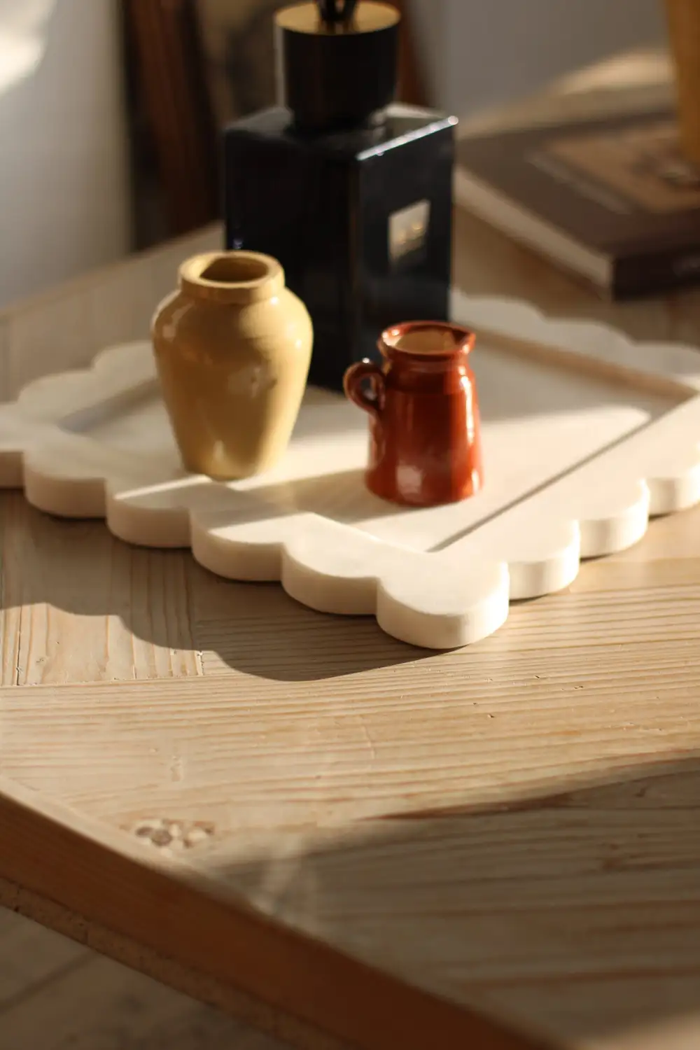 Edge Marble Square Tray