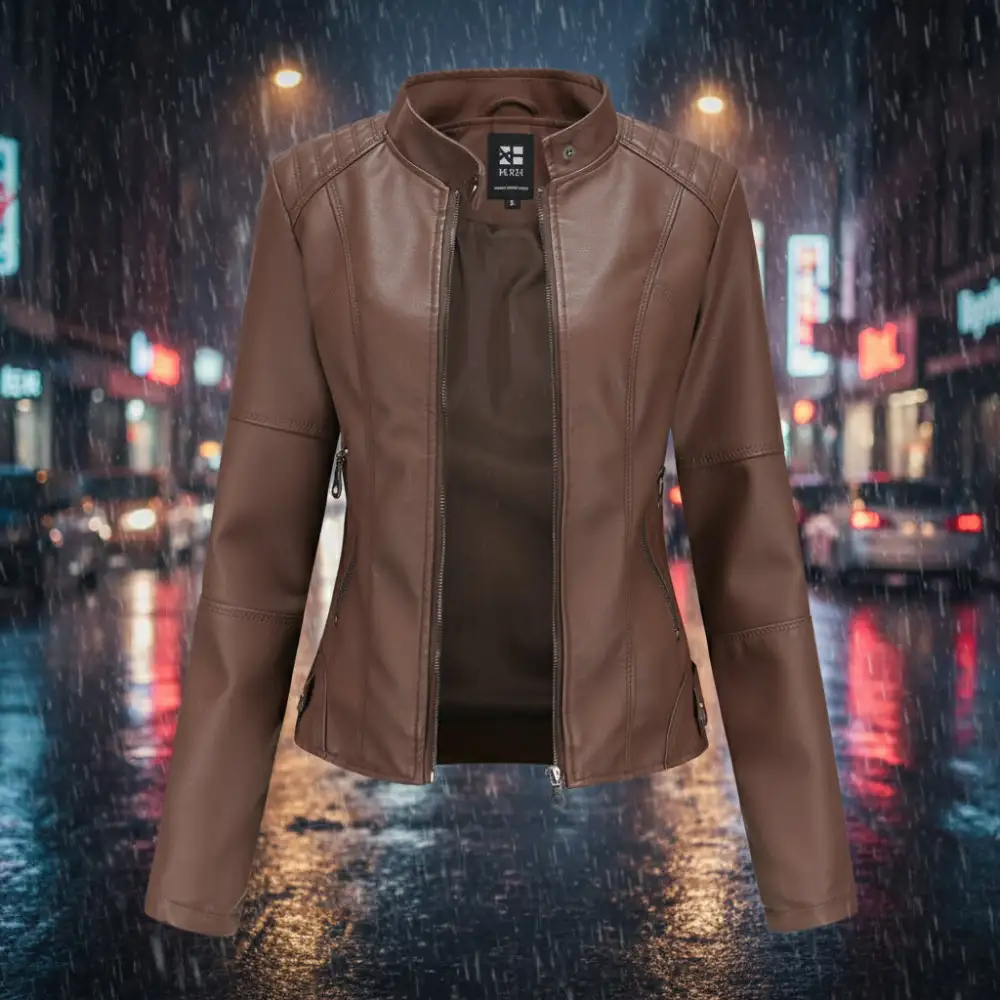 Classic Faux Leather Jacket
