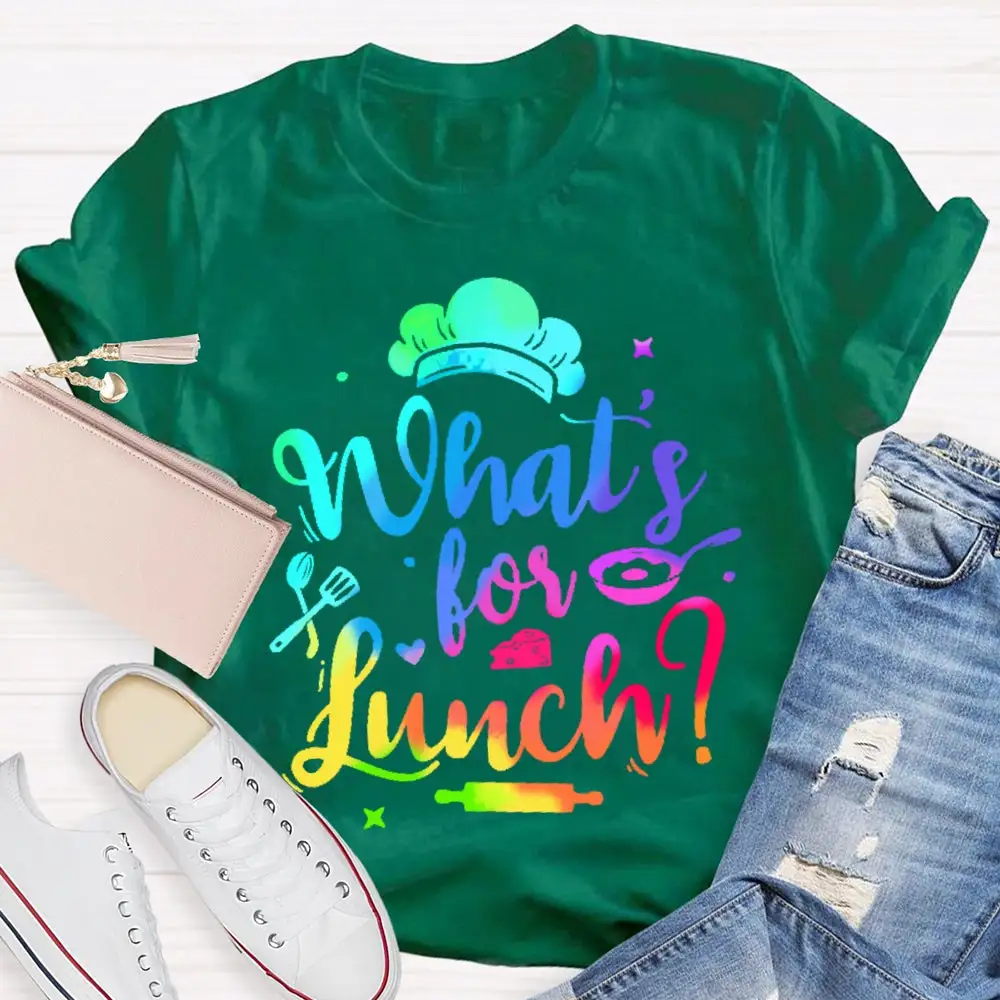 What'S For Lunch Funny Cooking Lunch Lady  T-Shirt