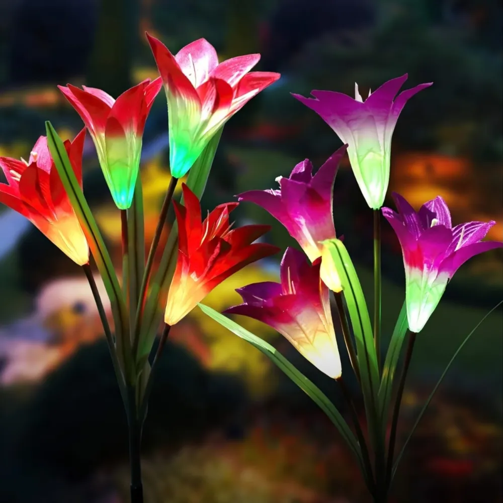 Outdoor Solar Flower Decor Light